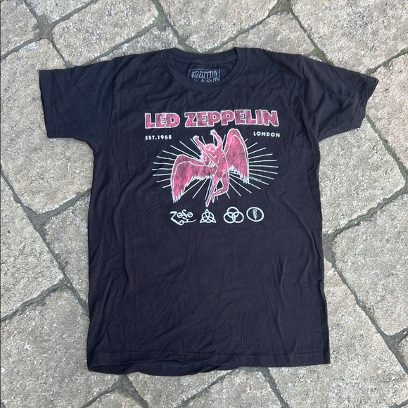Black Graphic Led Zeppelin Tee - Picture 1 of 2